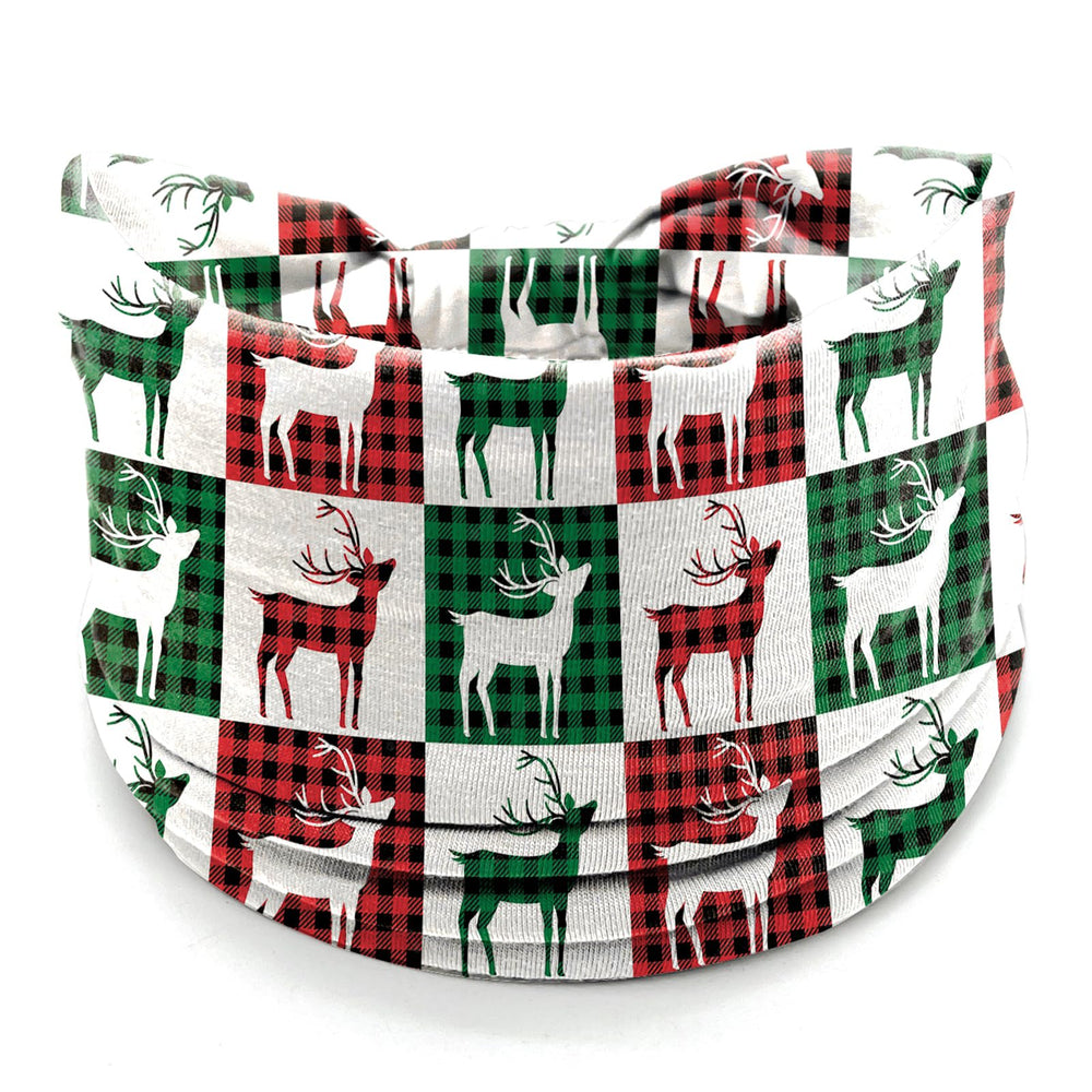 IDDFEVE reindeer pattern headband elevates your holiday look