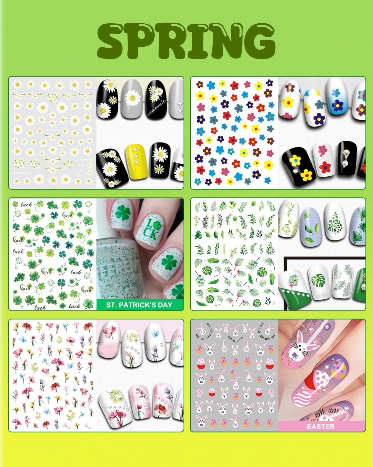 IDDFEVE Christmas nail decals—festive designs for seasonal sparkle.