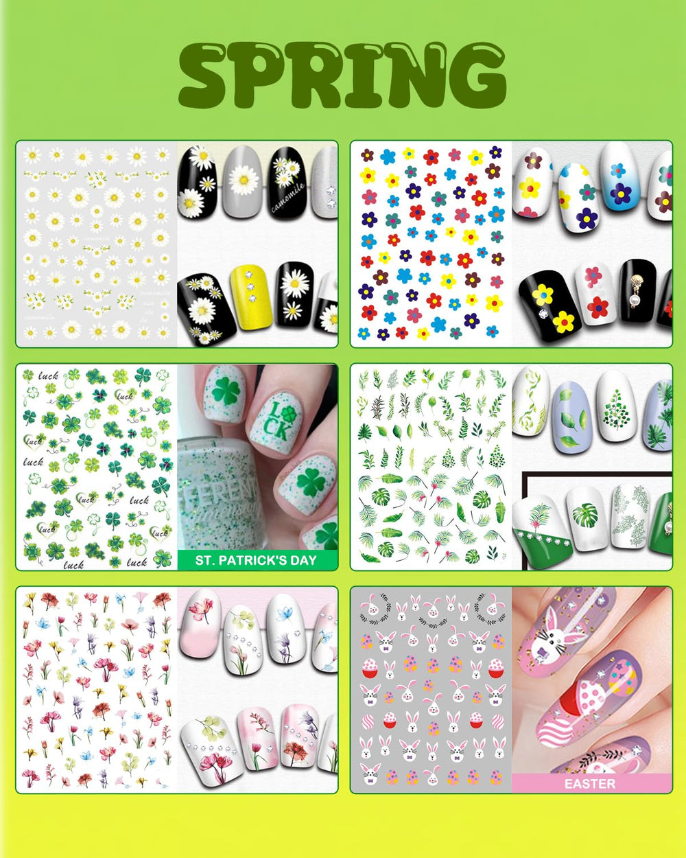 IDDFEVE Christmas nail decals—festive designs for seasonal sparkle.