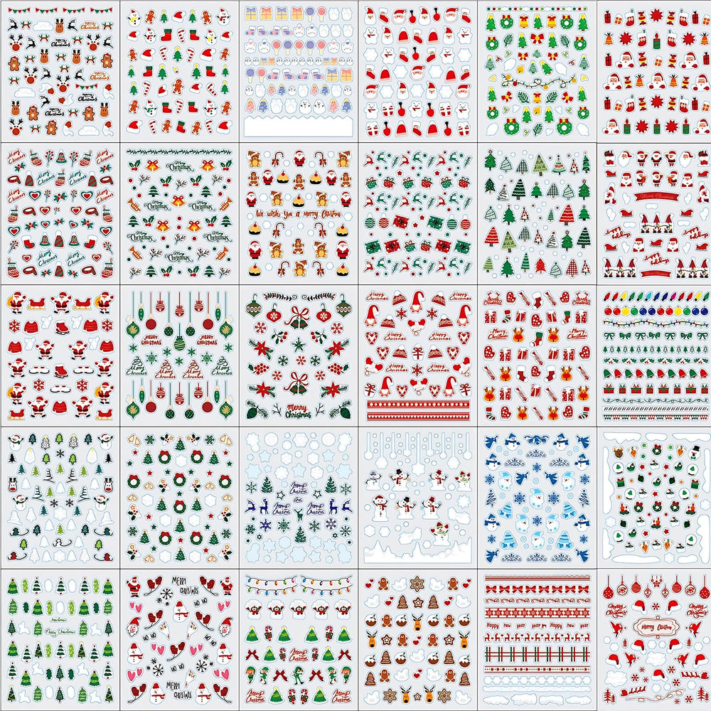 IDDFEVE Christmas collection box nail stickers for versatile holiday looks and party prep.
