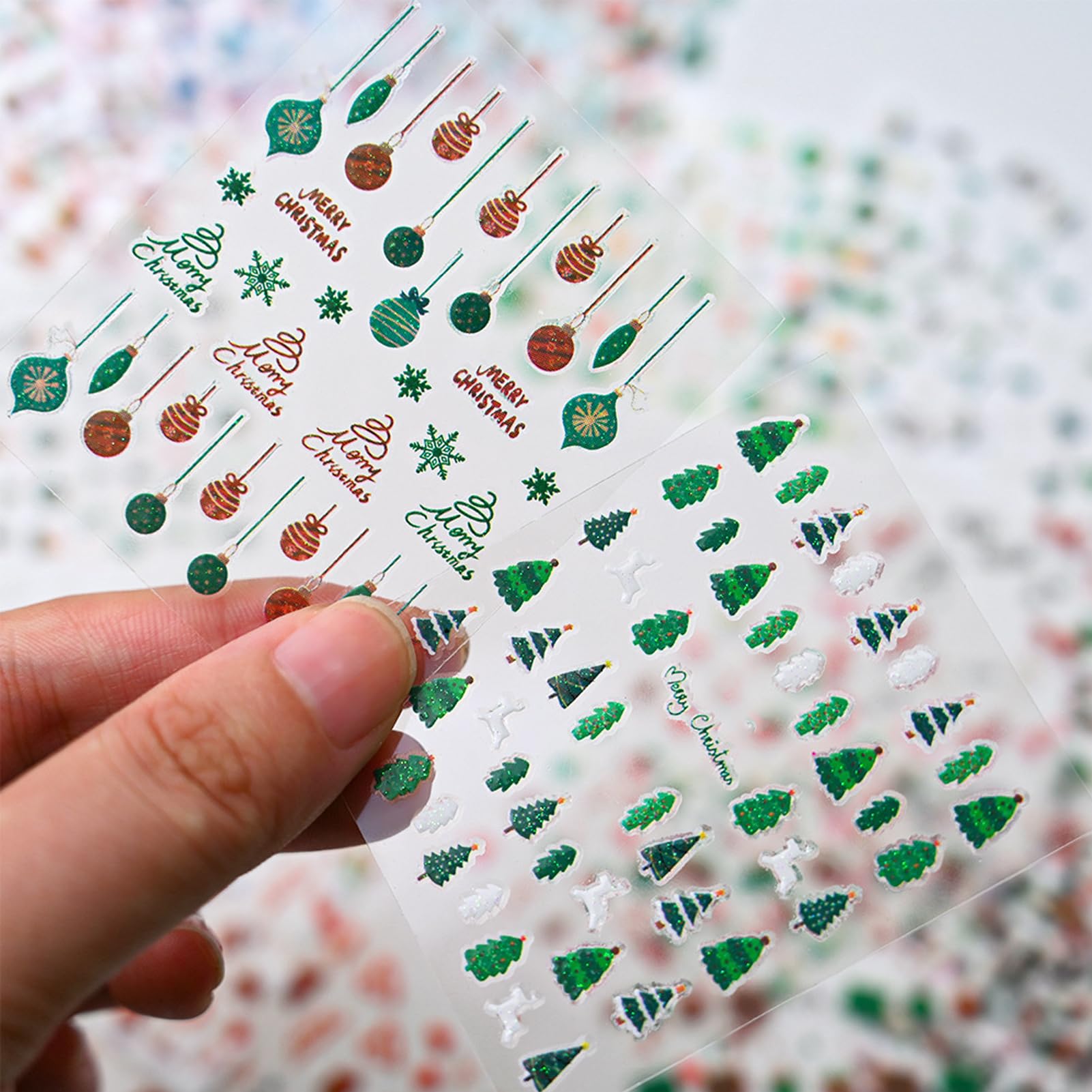IDDFEVE Elk design nail sticker for nature-inspired holiday look and quick application.