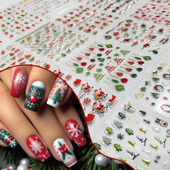 IDDFEVE Santa design nail sticker for quick festive manicure and party-ready nails.