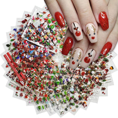 IDDFEVE Snowflake design nail sticker for shimmering winter nails and long-lasting shine.