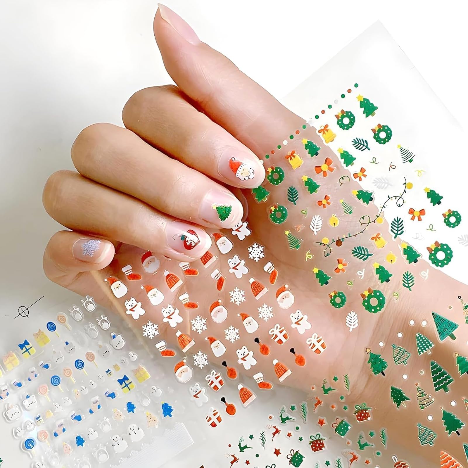 IDDFEVE Snowman design nail sticker for cute festive vibe and seasonal photo moments.