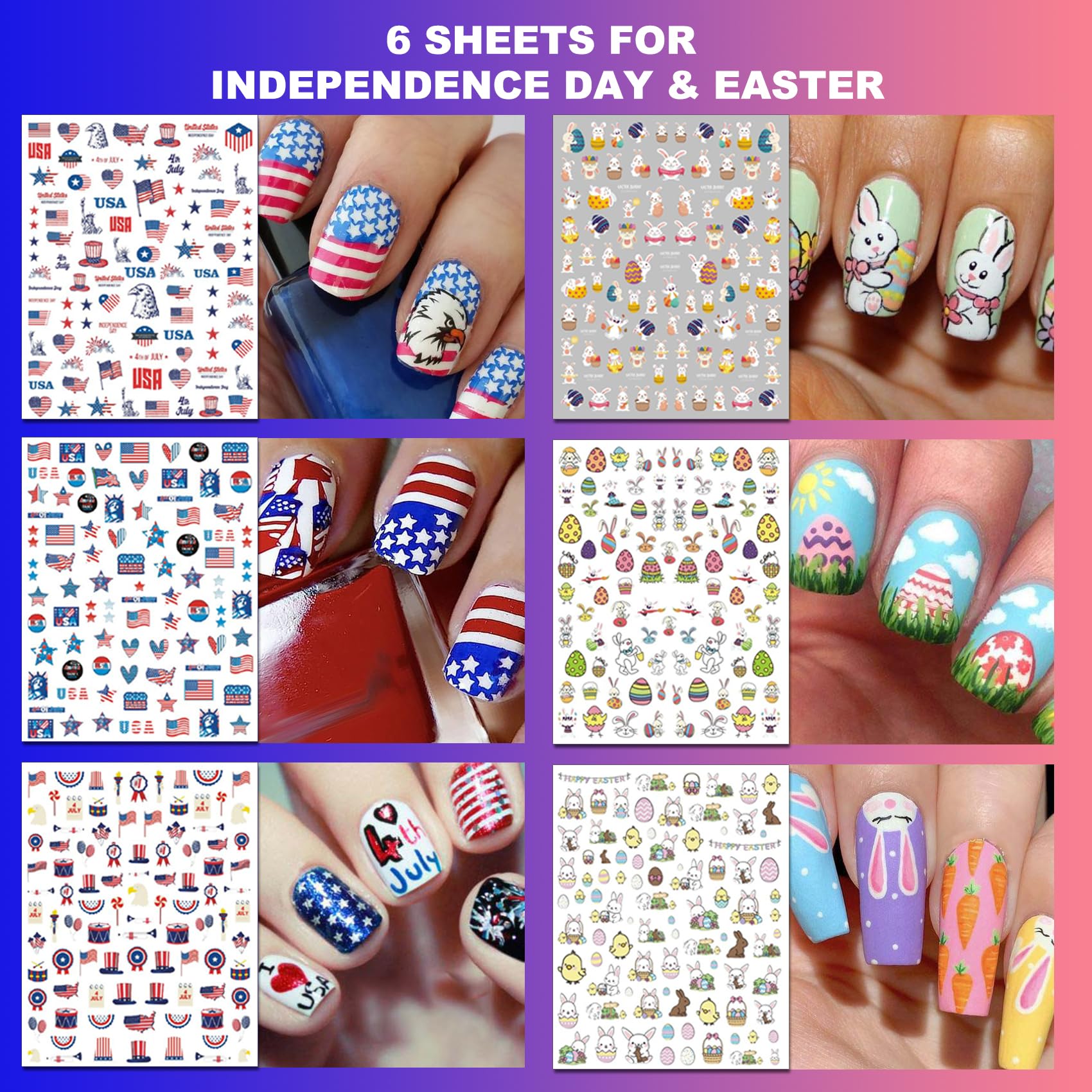 IDDFEVE Halloween and Christmas patterns spread for easy party nails