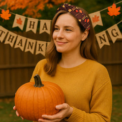 IDDFEVE headband letter closeup showcases playful motif for seasonal outfits.