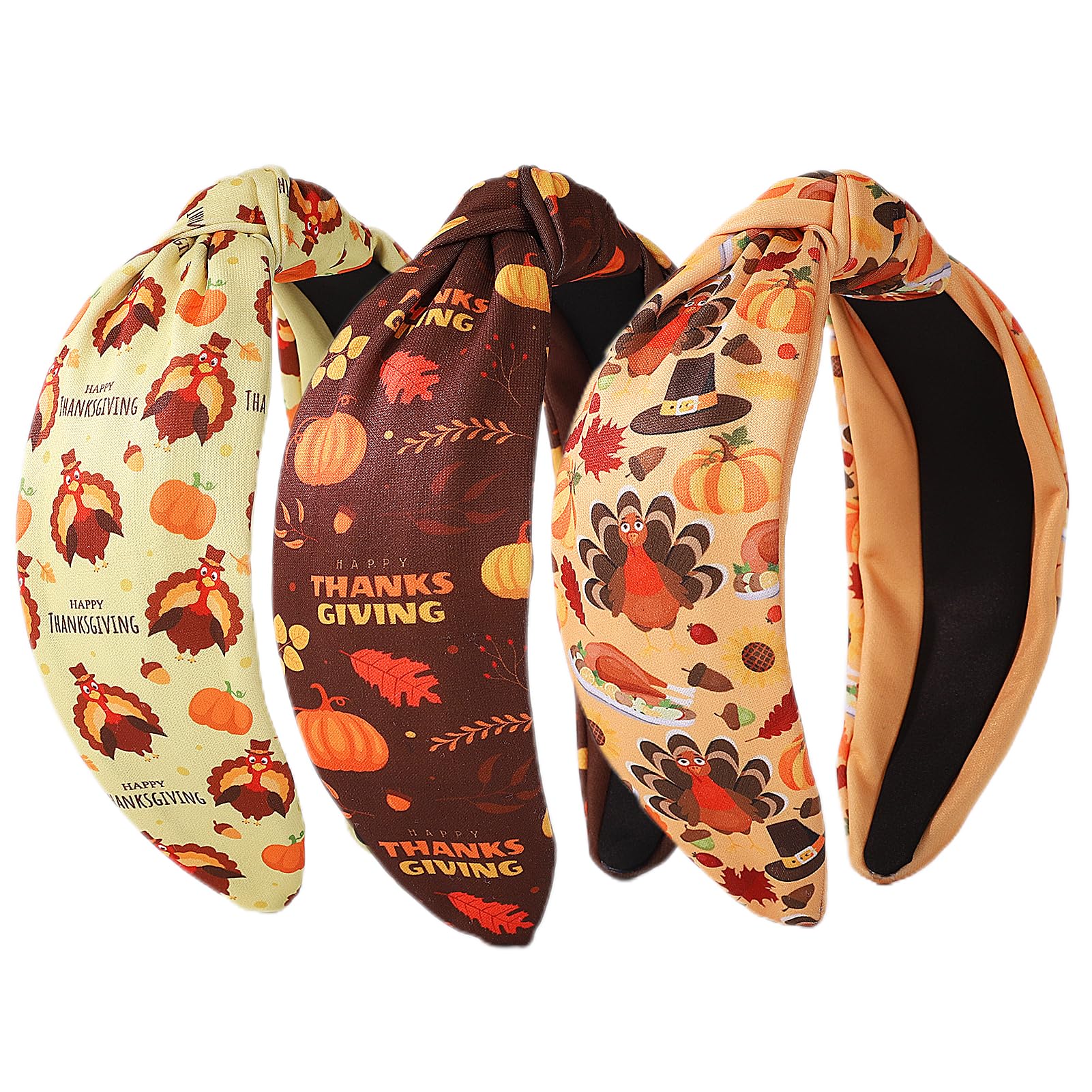 IDDFEVE headband turkey closeup highlights festive style for Thanksgiving photos.
