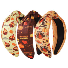 IDDFEVE headband turkey closeup highlights festive style for Thanksgiving photos.