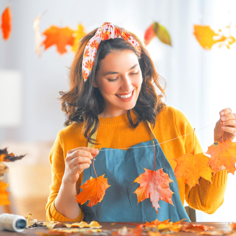 IDDFEVE white pumpkin headband delivers bright seasonal flair for celebrations.