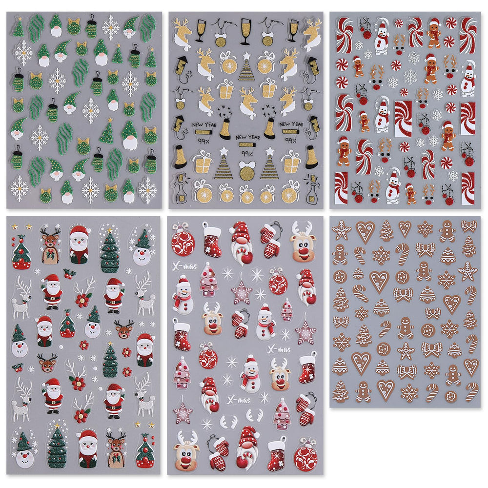 IDDFEVE festive nail decals for nails and toes at parties and events.
