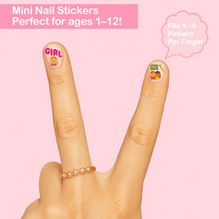 IDDFEVE mini nail stickers easy-peel and top-coat friendly for mess-free DIY.