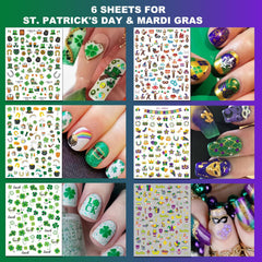 IDDFEVE glossy finish nail stickers shown on nails with salon quality shine