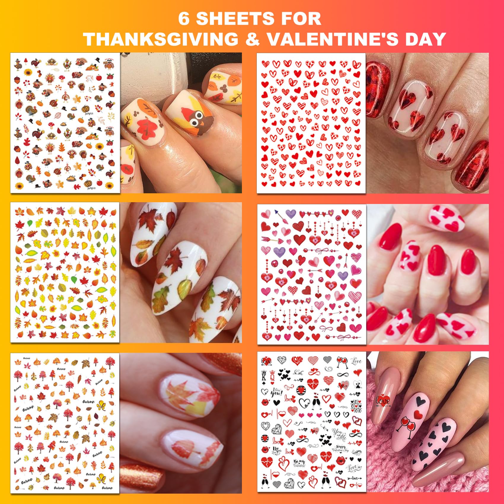 IDDFEVE self adhesive nail decals applied on natural nails for quick DIY art