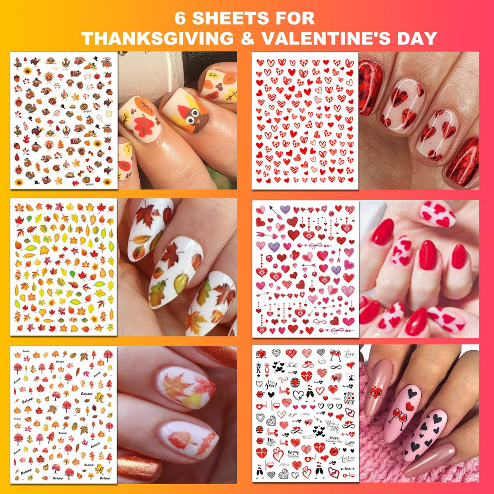 IDDFEVE self adhesive nail decals applied on natural nails for quick DIY art