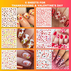 IDDFEVE self adhesive nail decals applied on natural nails for quick DIY art