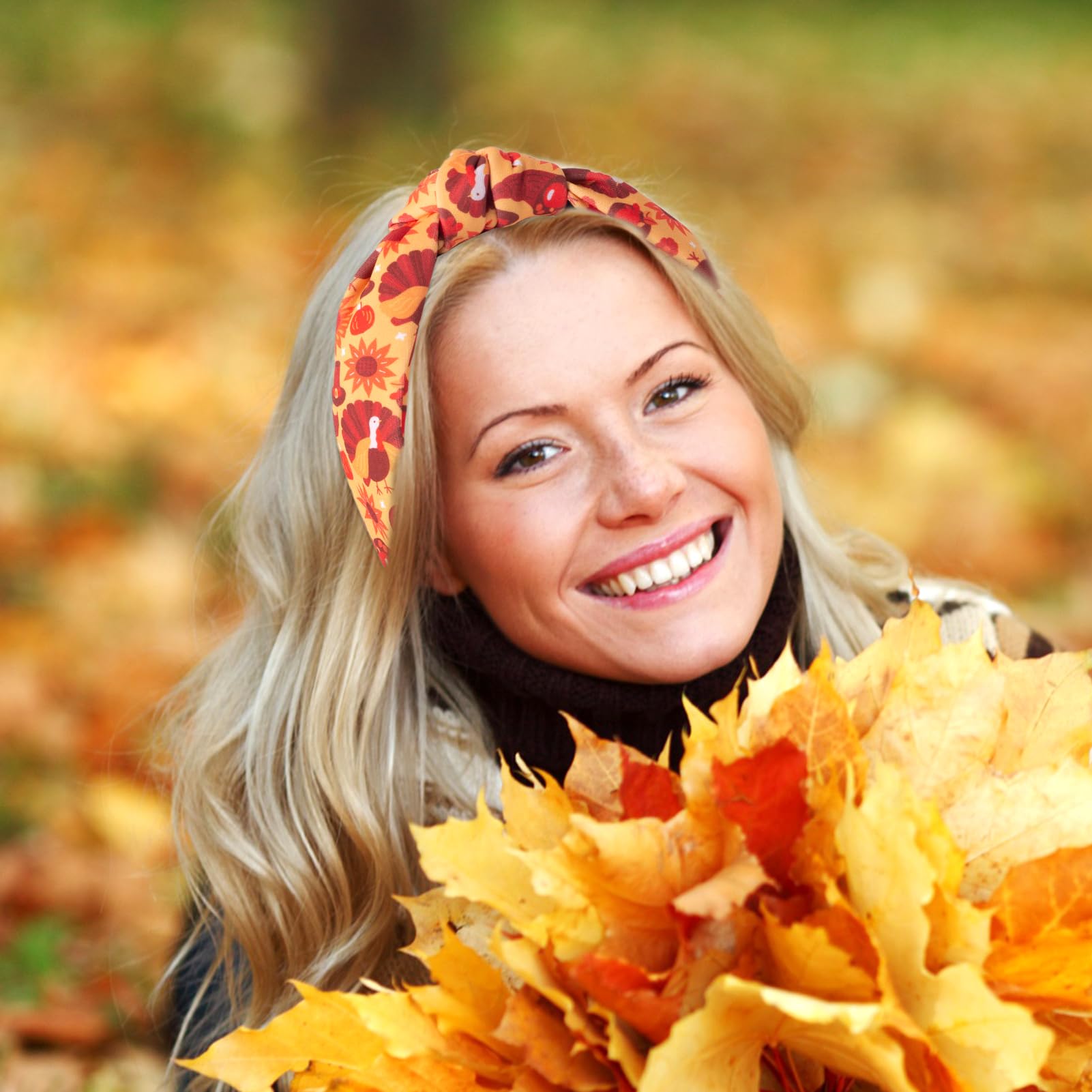 IDDFEVE turban-style knot headband wrapped in soft fabric offers comfortable all-day wear.