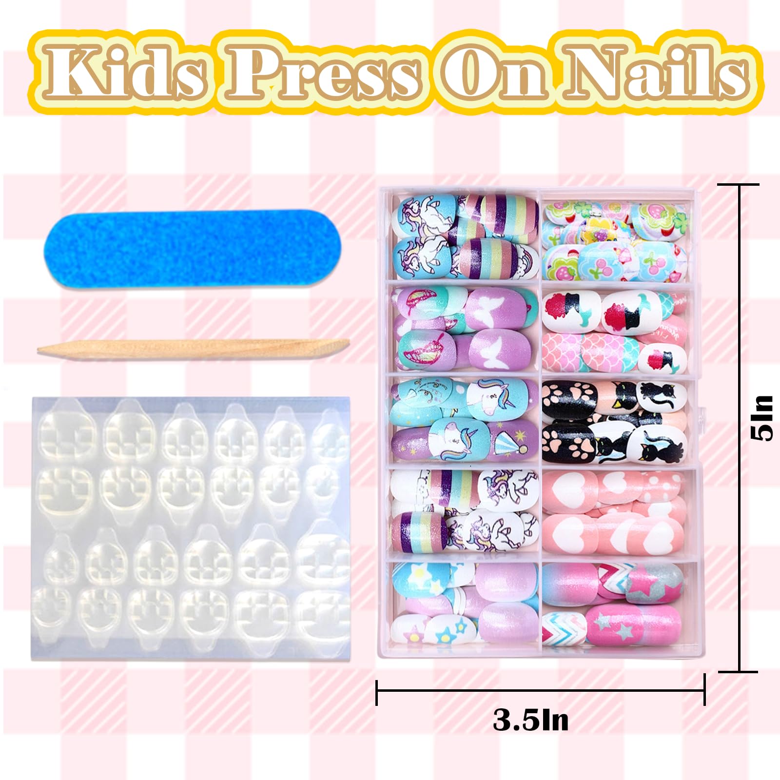 Ideal Swan nails remove easily to protect growing nails during playtime.