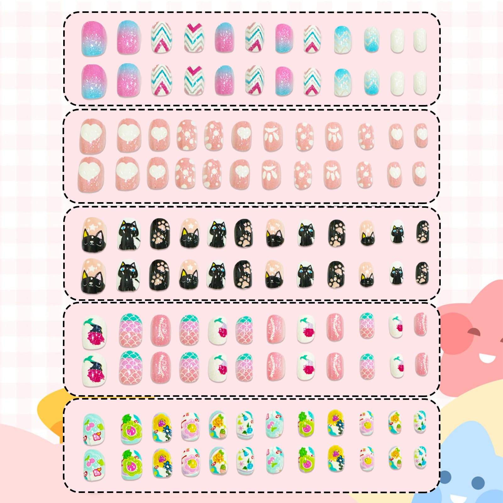 Ideal Swan kit includes multiple sizes for a comfortable fit on little fingers.