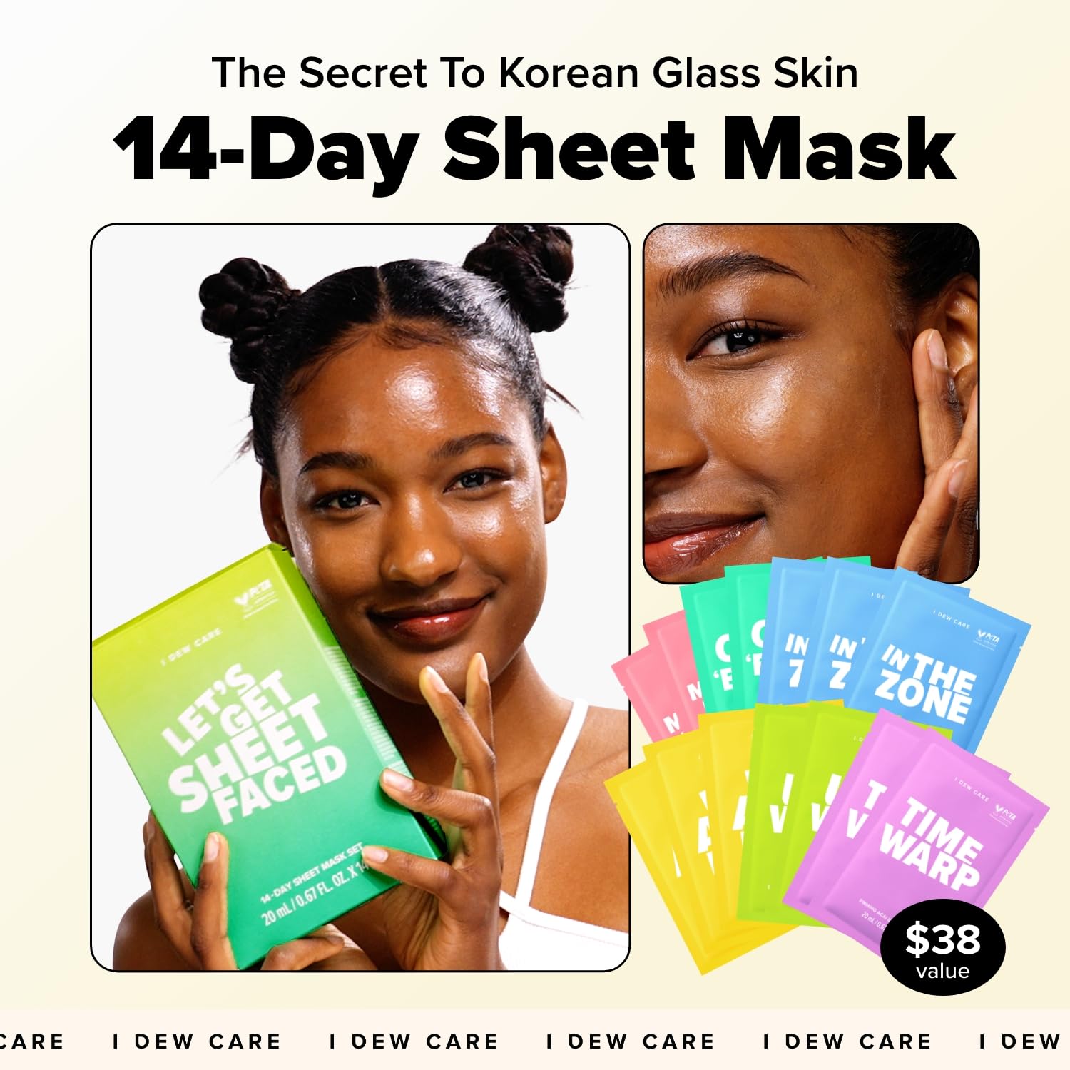 I DEW CARE Zone mask sheet calming pores for smoother skin