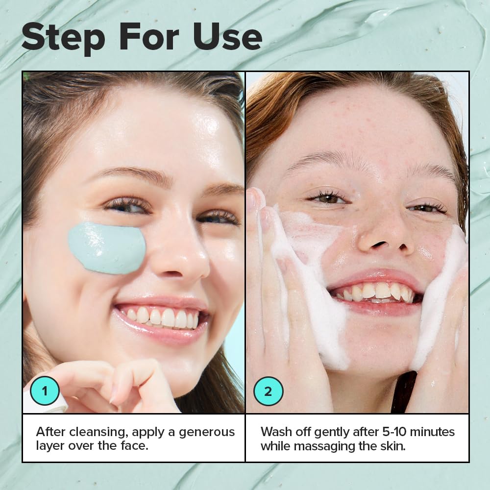 I DEW CARE Chill Mo Mint cocoa powder texture close-up for smoother skin feel.