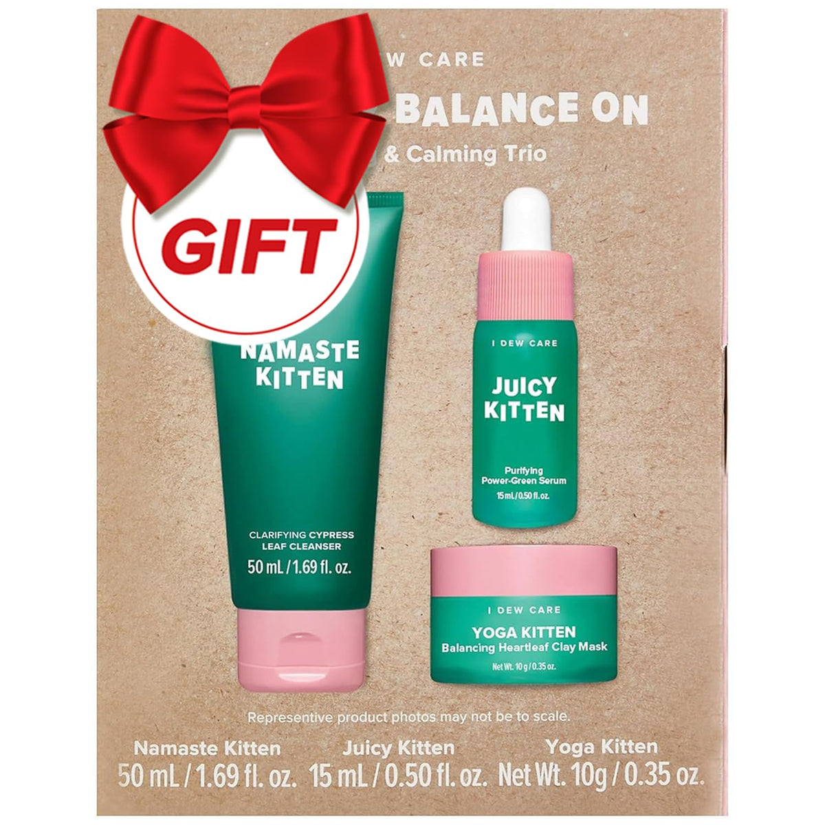 I DEW CARE Kitten My Balance On Foam Cleanser being poured for a refreshing cleanse.