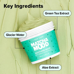 I DEW CARE Matcha Mood packaging angled shot emphasizes playful K-beauty branding.