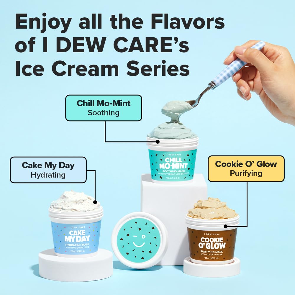 I DEW CARE Chill Mo Mint close-up aroma hints at minty soothing experience.