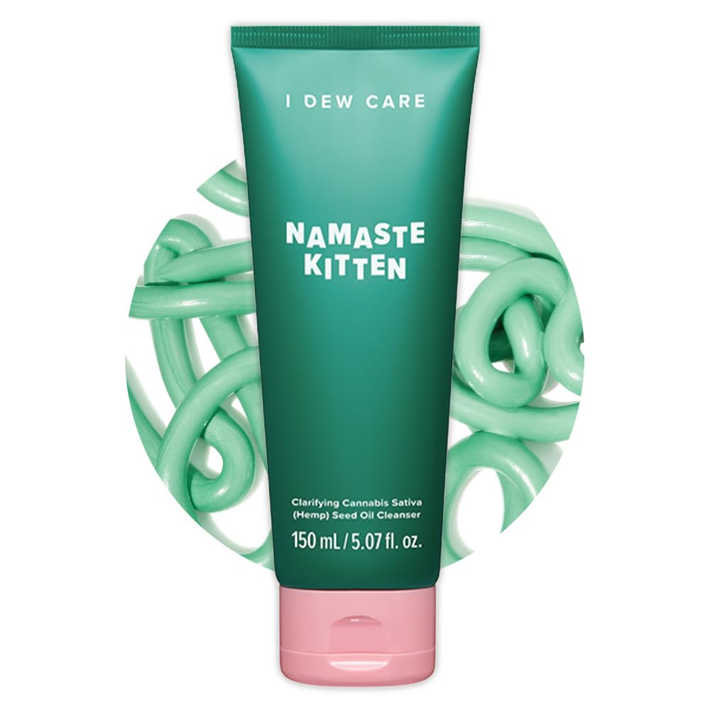 I DEW CARE Namaste Kitten acne foam bottle for gentle cleansing without drying.