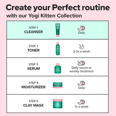 I DEW CARE Namaste Kitten calming heartleaf and Cypress ingredients for sensitive skin.