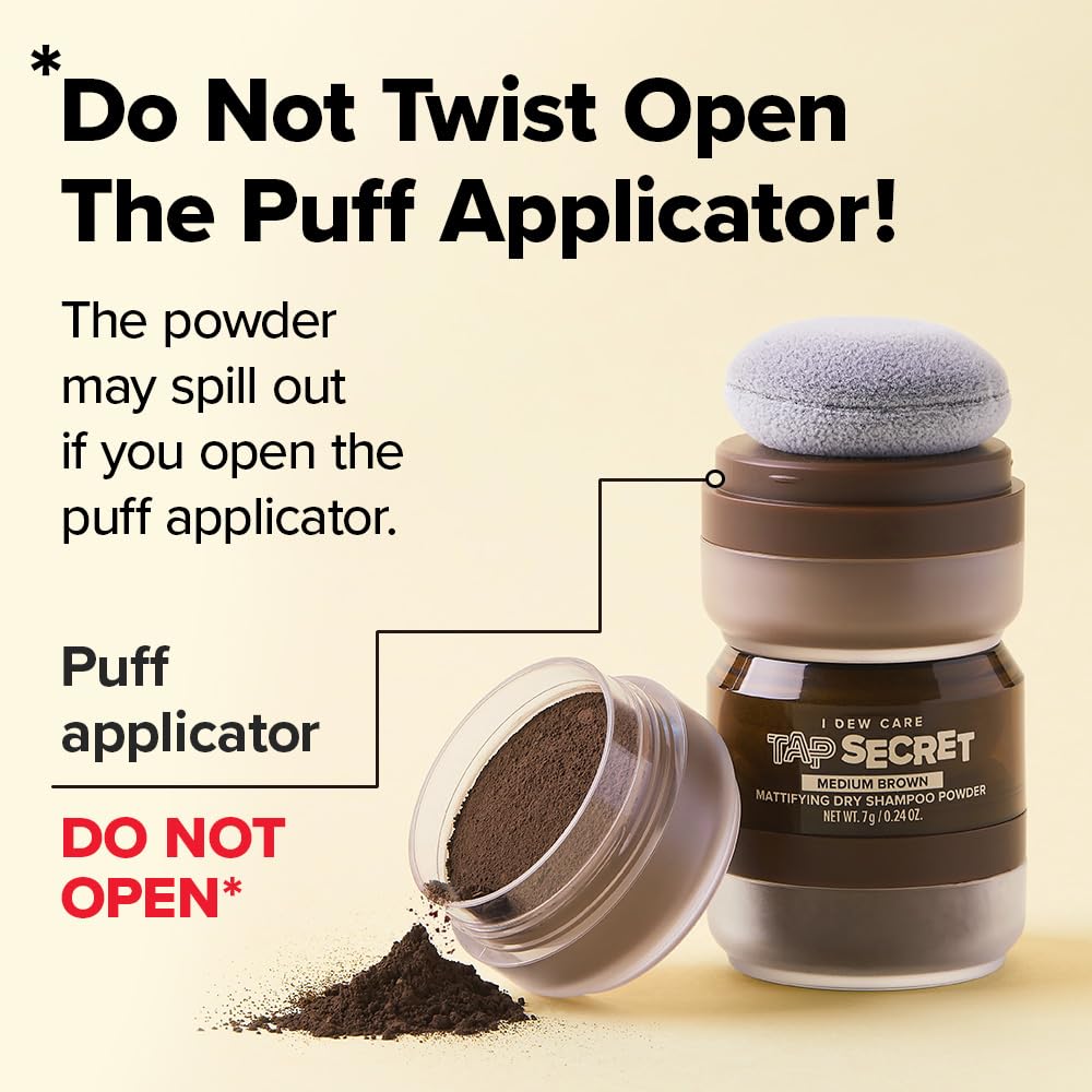 I DEW CARE Tap Secret dry shampoo powder dispersion demonstrates ultra-fine texture for oil absorption