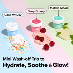 I DEW CARE Berry Groovy mini tub — exfoliating mask with glycolic acid for smoother skin