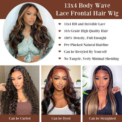 IDHERE pre-plucked baby hair natural hairline for realistic front styling.
