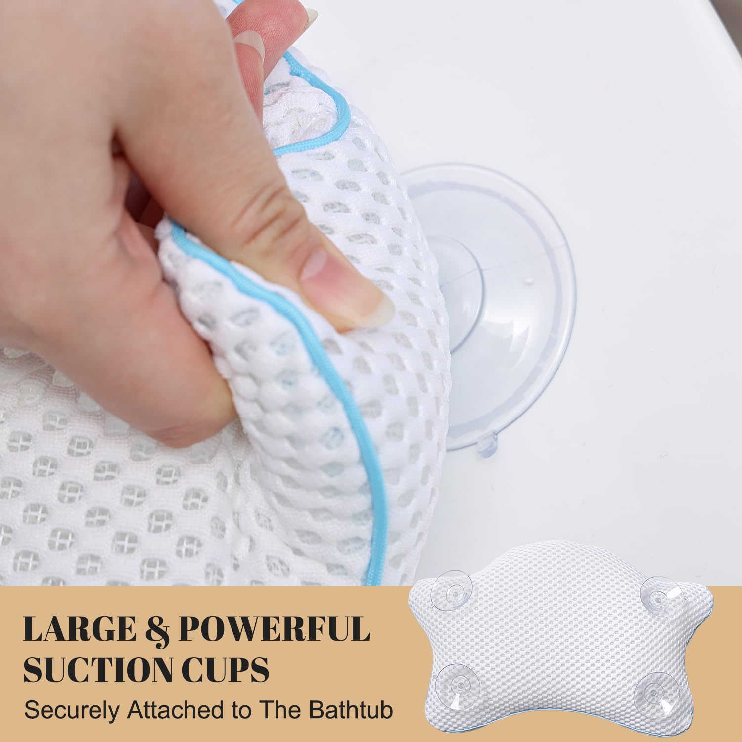 Idle Hippo machine washable bath pillow for easy care and longevity
