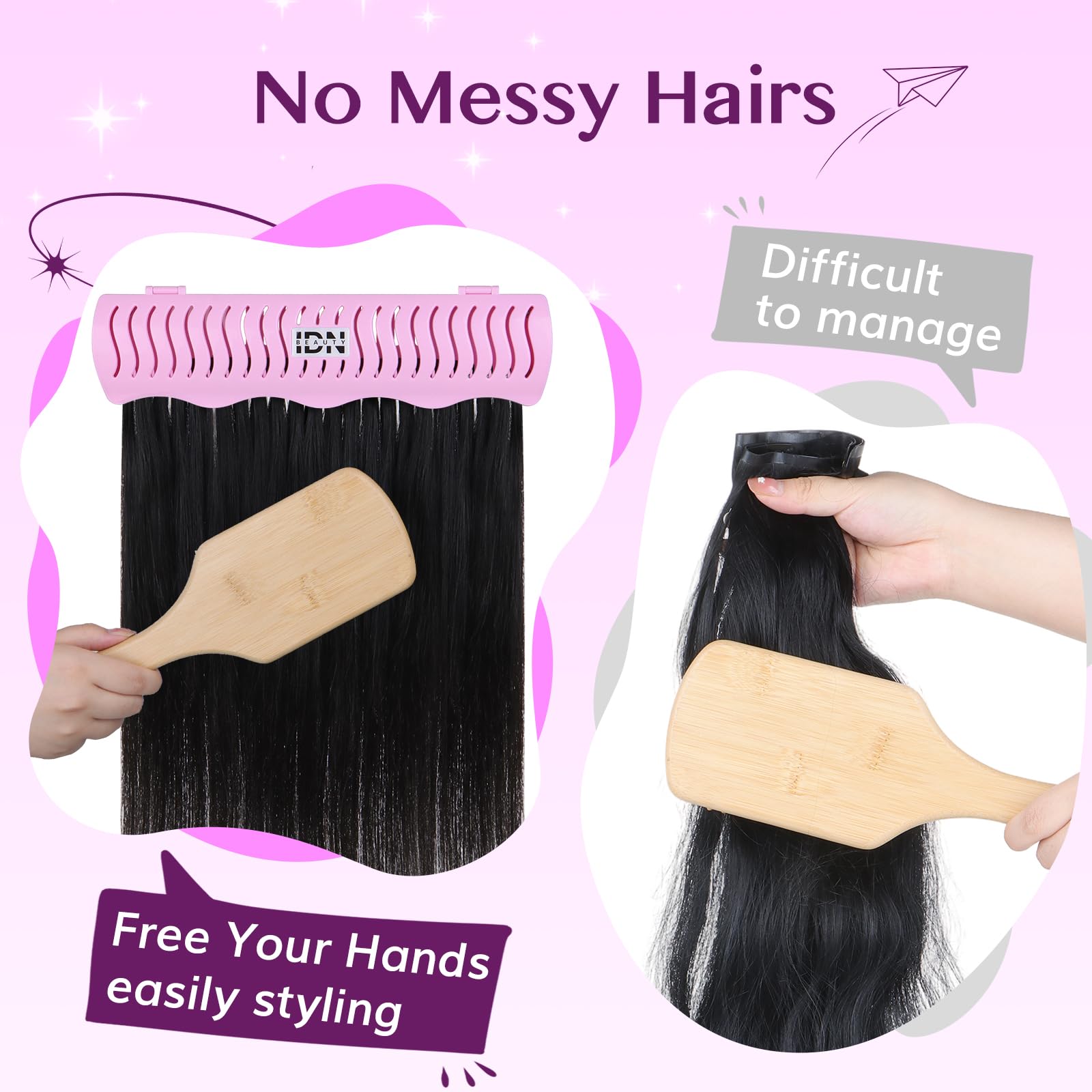 IDN Beauty suction cup sticker strong adhesion secures to mirrors for hands-free use