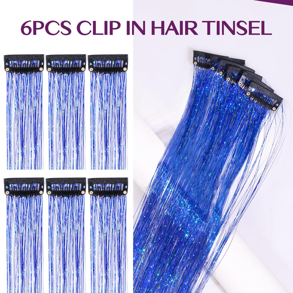 IDN BEAUTY tinsel clip shows quick 3s wear feature in action