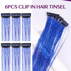 IDN BEAUTY tinsel clip shows quick 3s wear feature in action