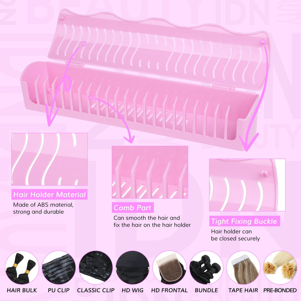 IDN Beauty ABS material durable design protects extensions during washing and drying