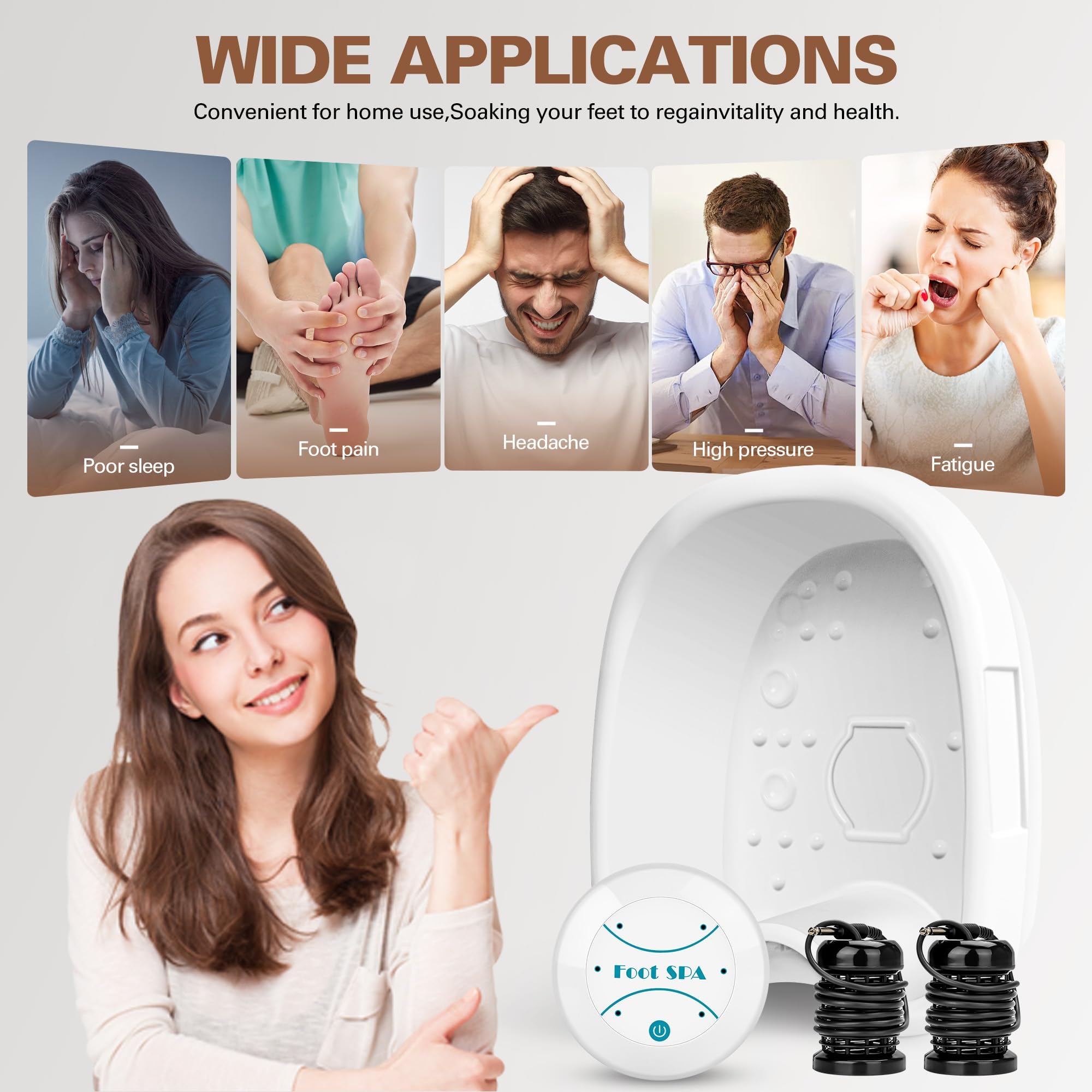 Idudbid foot bath easy-clean surface supports quick maintenance after use.