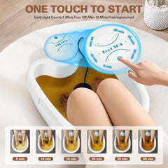 Idudbid foot detox water color change indicates active session reaction.