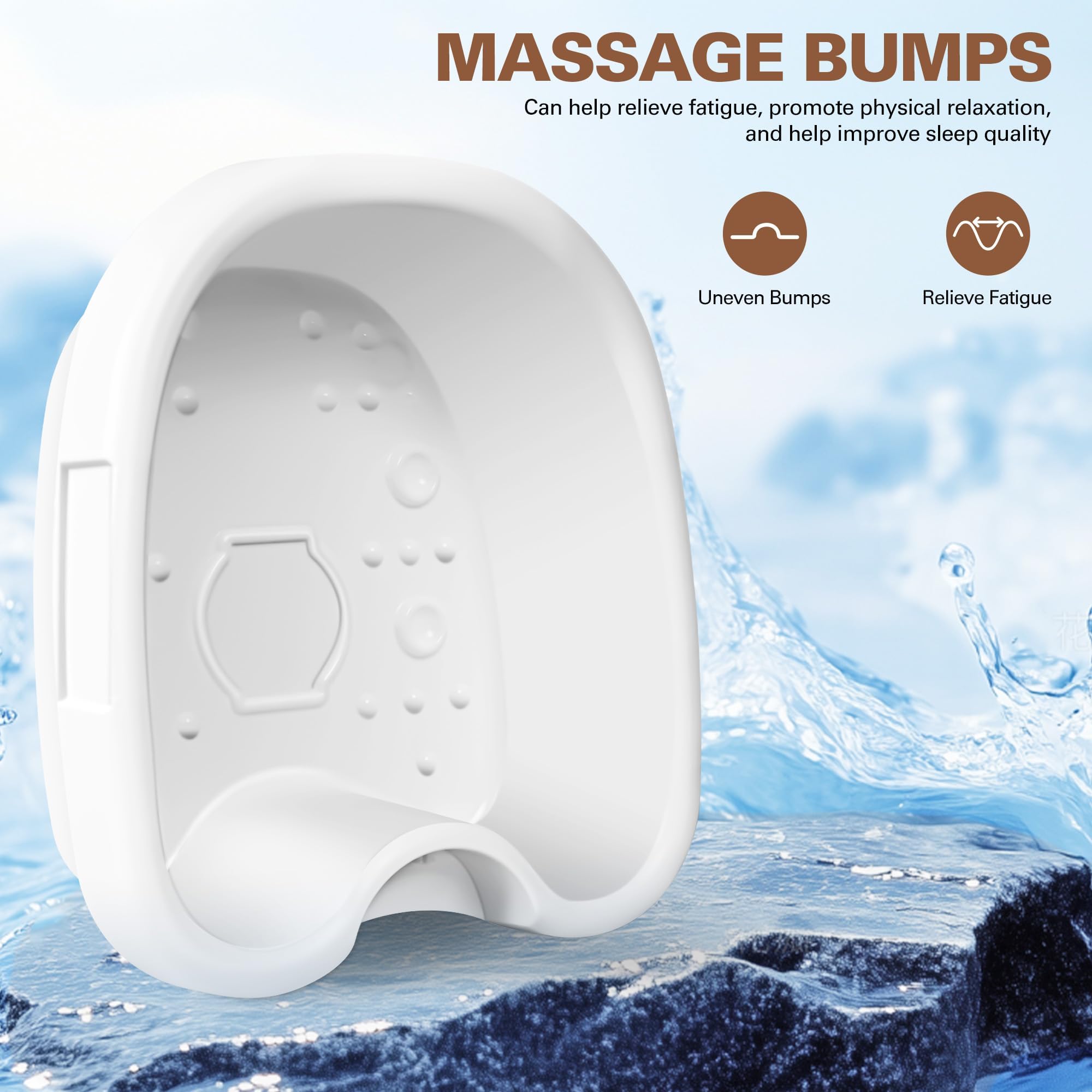Idudbid salt setup in foot bath demonstrates easy at-home use.