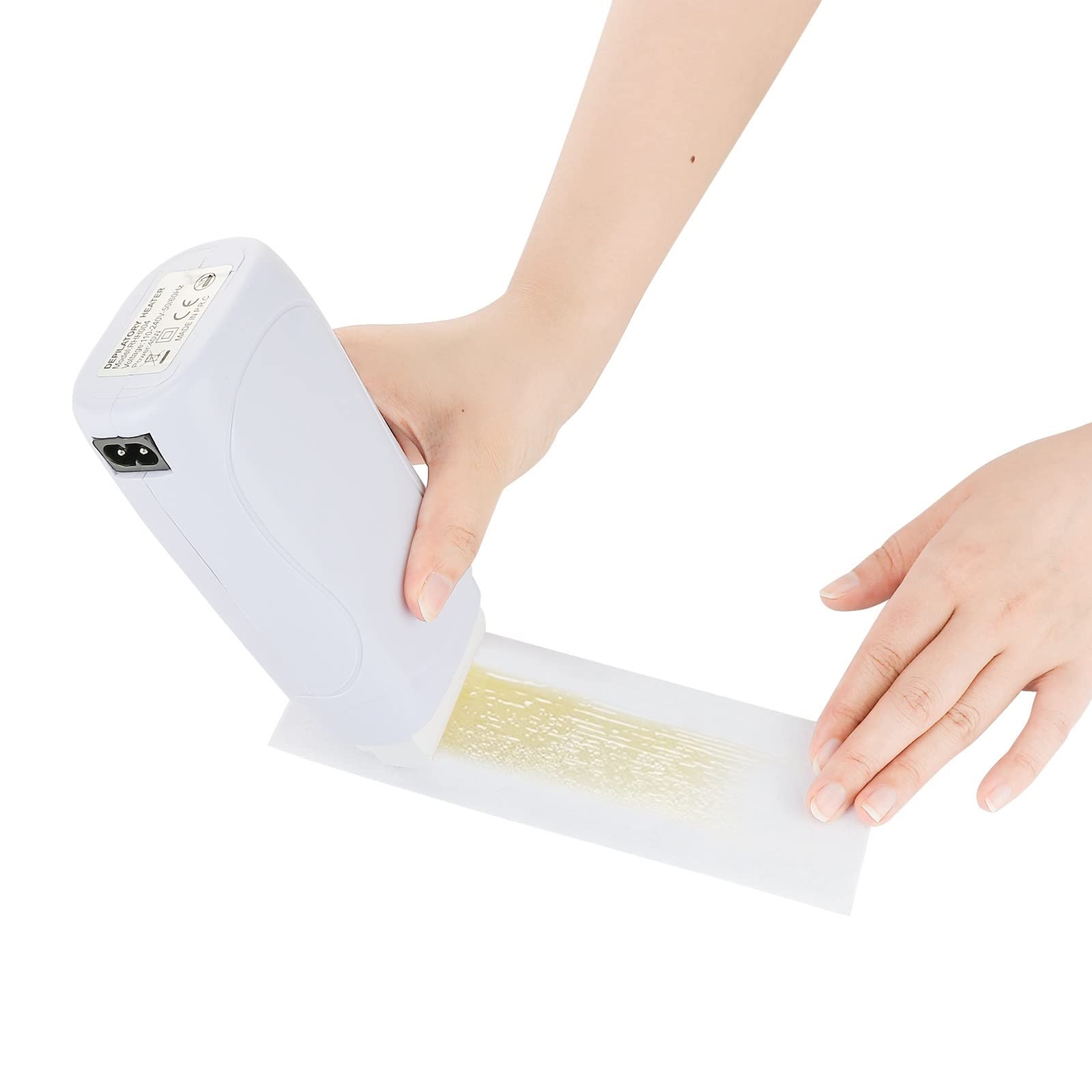 IeBilif portable warmer in action for self-waxing at home.