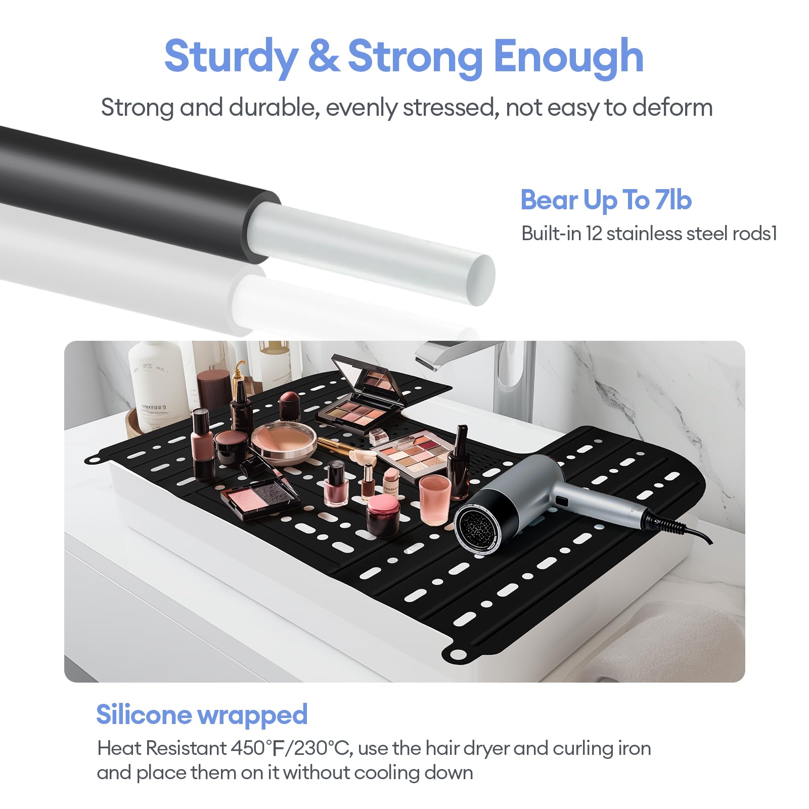 IeBilif sink cover shown folded for compact storage.