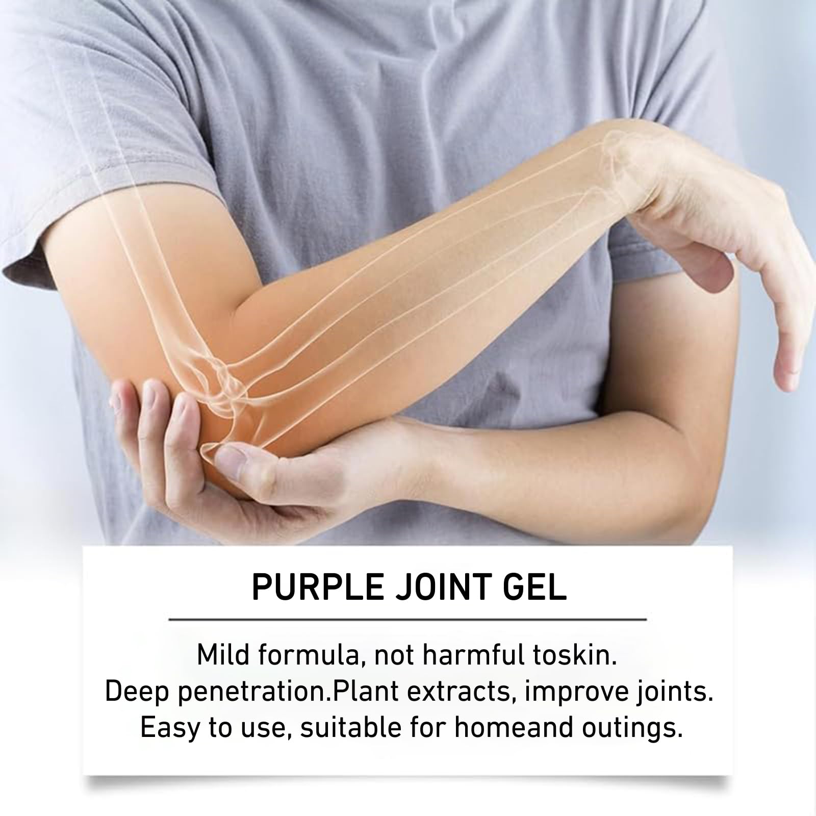 iekufes Joint Purple Gel demonstrates quick absorption with no greasy residue
