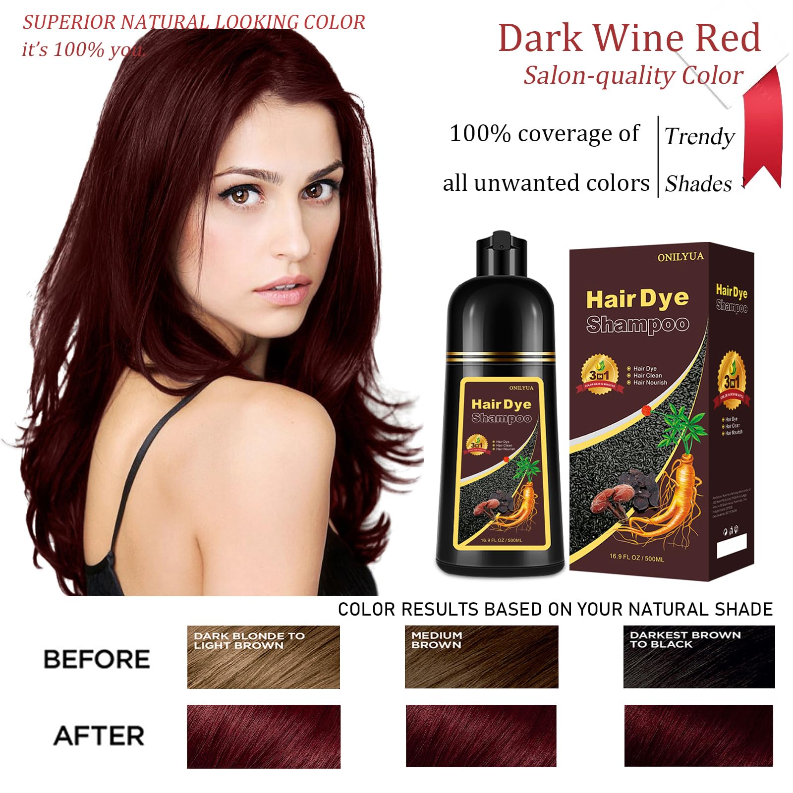iemokoda dye shampoo with gloves for easy no-muss application and even color