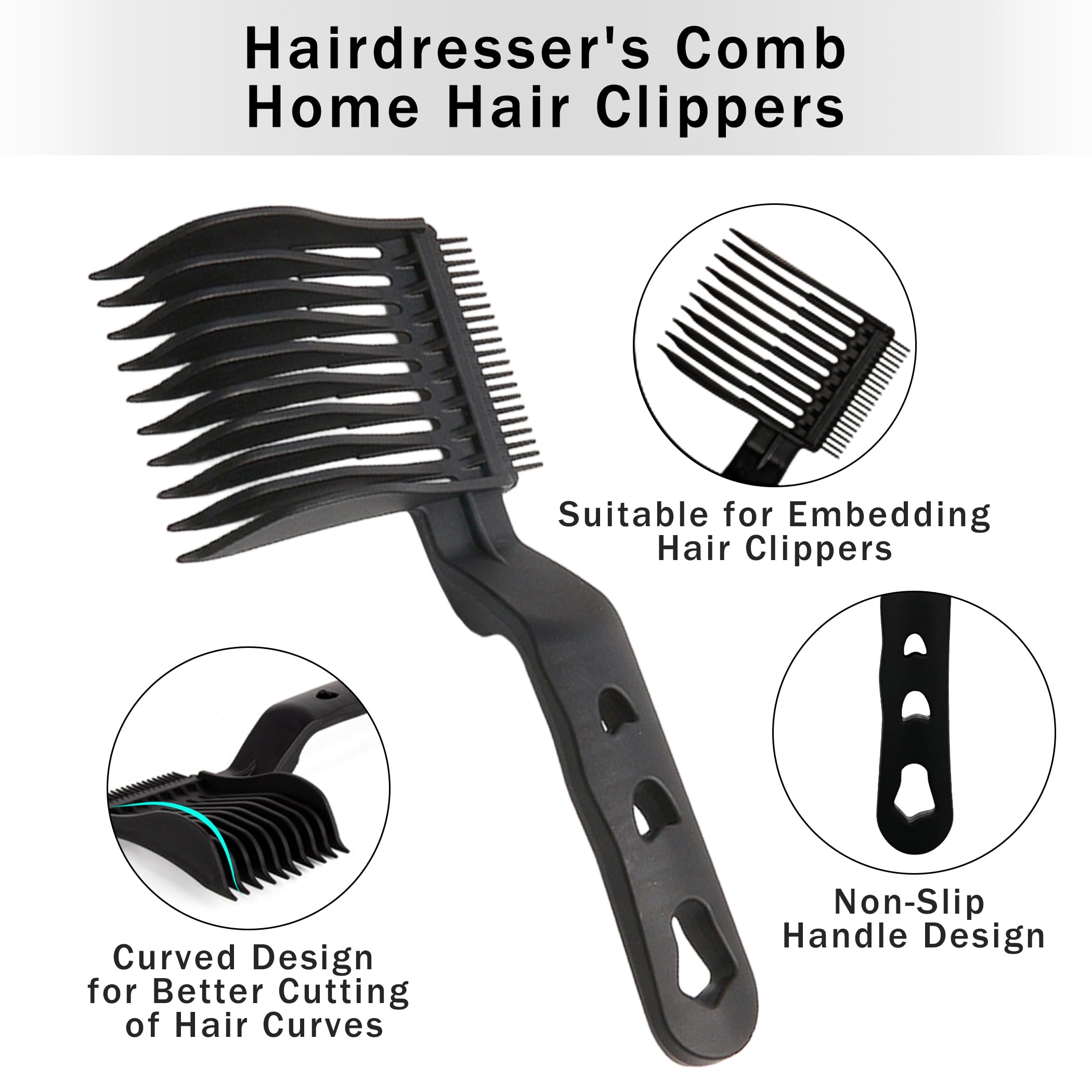 Iemtic Blend Friend Fade Comb black helps create smooth transitions from short to long.