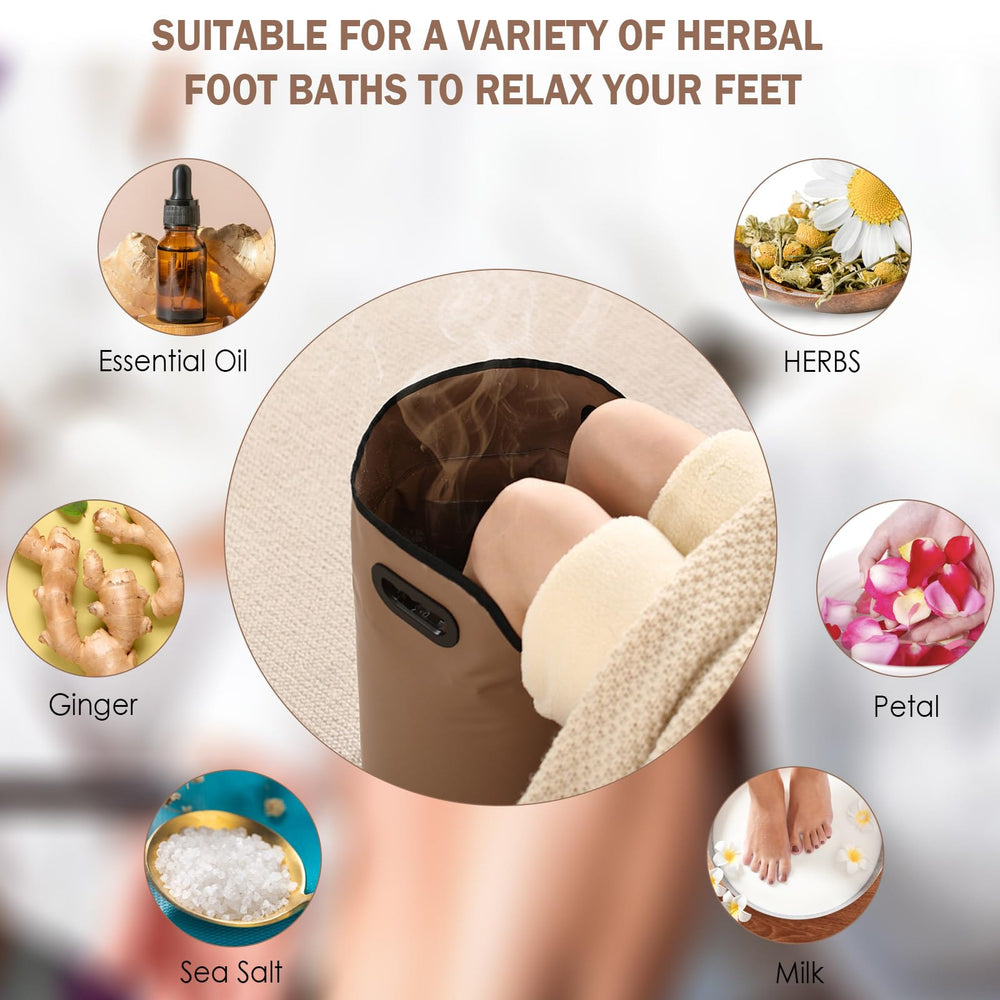 Iensen foot bath as a versatile folding bucket for camping, washing, and storage.