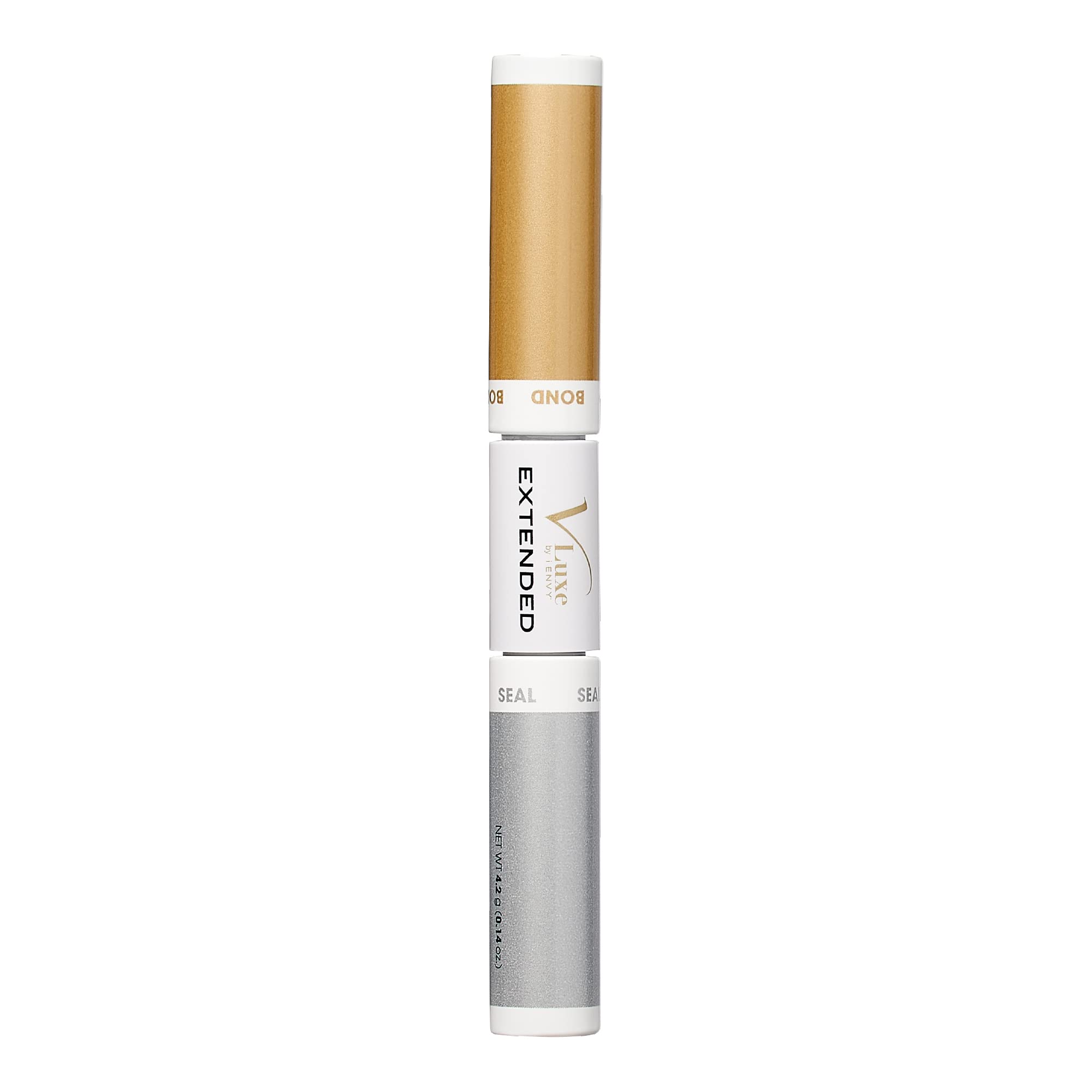 i•ENVY primer-seal tube showing biotin and vitamin E for lash prep and residue removal.