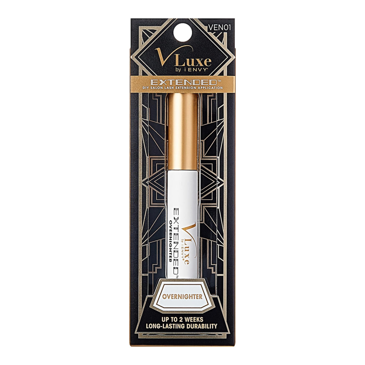 i•ENVY DIY Eyelash Extension Overnighter packaging highlights an easy at-home lash upgrade