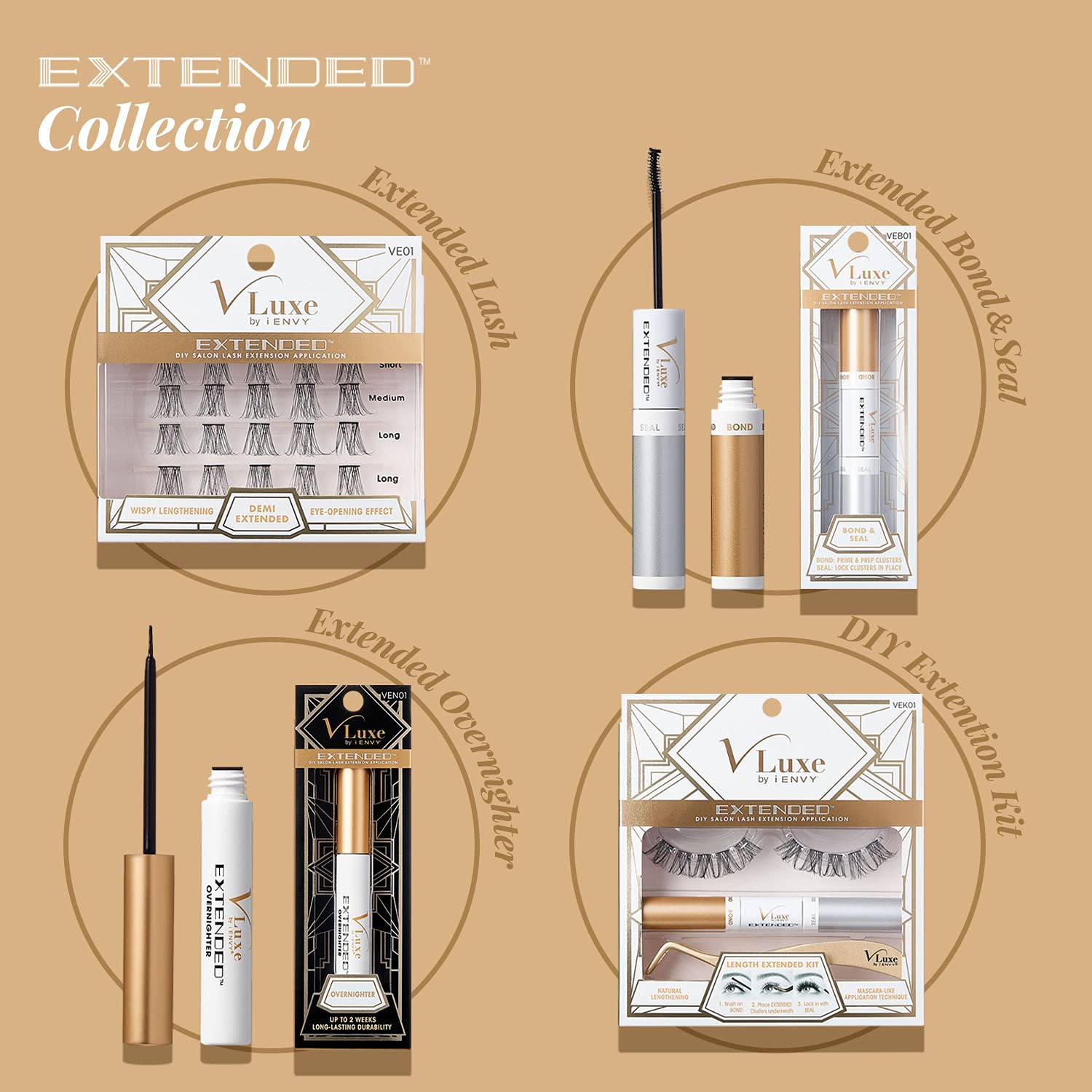 i•ENVY DIY Eyelash Extension Overnighter smudge-free result highlights worry-free wear