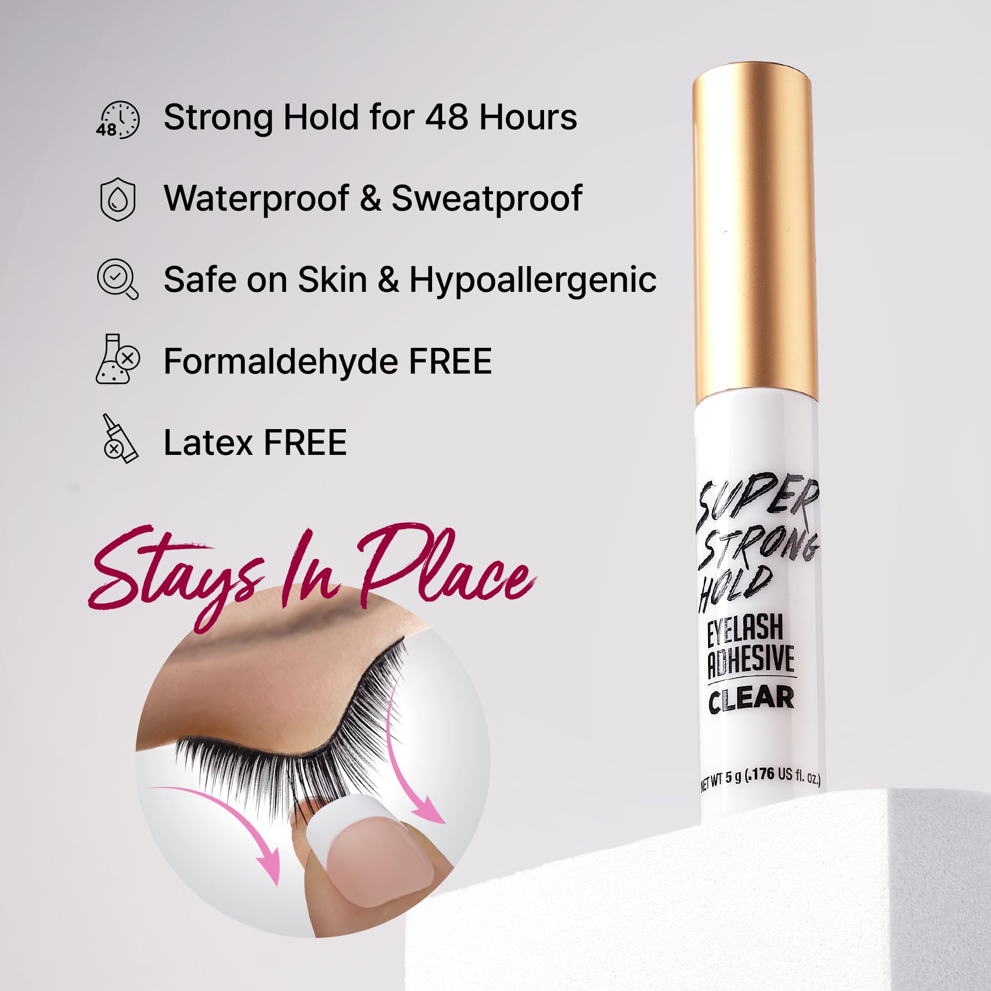 i•ENVY eyelash adhesive brush applicator enables precise, mess-free application